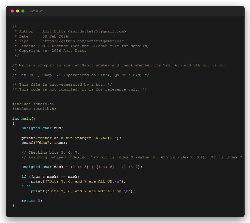 Write a program to scan an 8-bit number and check whether its 3rd, 6th and 7th bit is on.